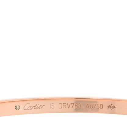 Cartier 18K Pink Gold Small LOVE Bracelet 15 3 of 6