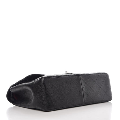 Chanel Caviar Quilted Jumbo Double Flap Black 5 of 10