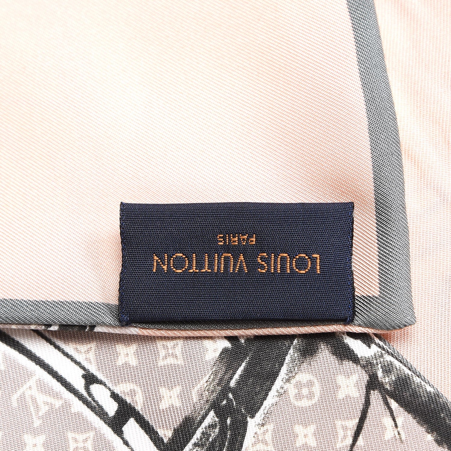 Louis Vuitton Silk Monogram Trunks Bandeau Rose Poudre 6 of 6