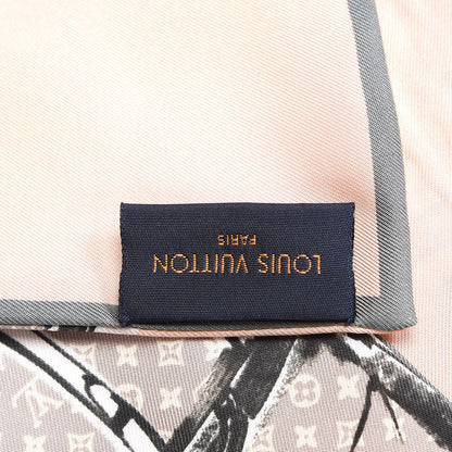 Louis Vuitton Silk Monogram Trunks Bandeau Rose Poudre 6 of 6