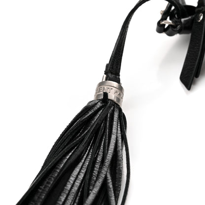 Saint Laurent Cracked Shiny Calfskin Matelasse Monogram Lou Camera Bag Black 11 of 12