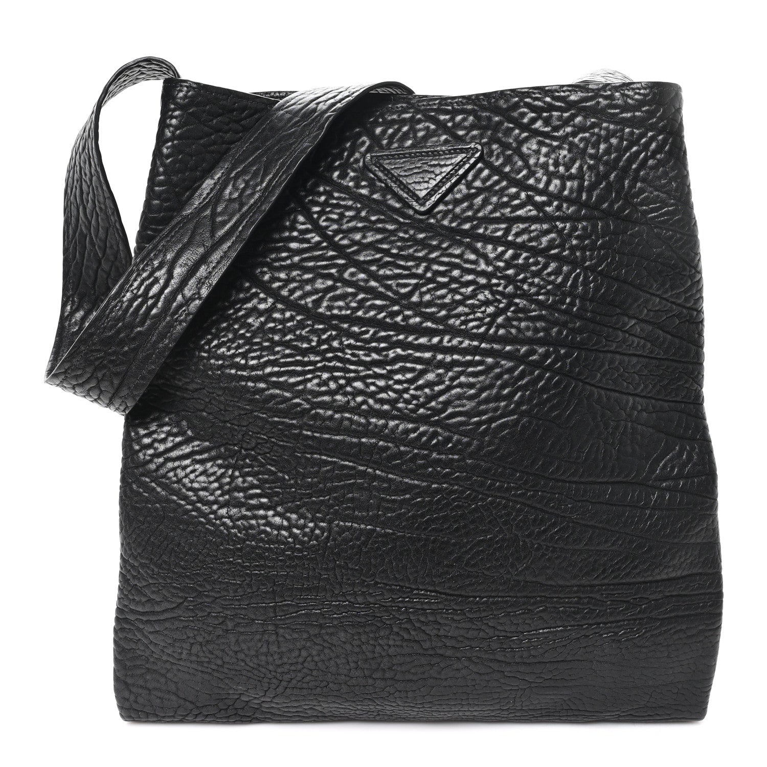 Prada Full Grain Calfskin Shoulder Bag Black 1 of 9