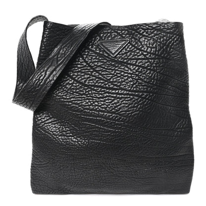Prada Full Grain Calfskin Shoulder Bag Black 1 of 9