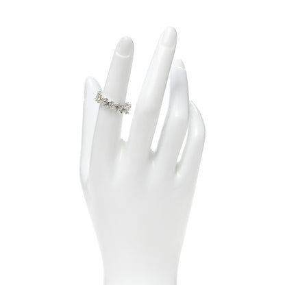 Tiffany Platinum Diamond Victoria Alternating Band Ring 51 5.75 3 of 10