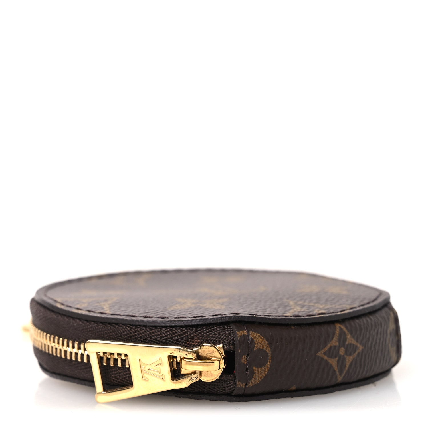 Louis Vuitton Monogram OnTheGo East West Round Coin Purse Red 4 of 6