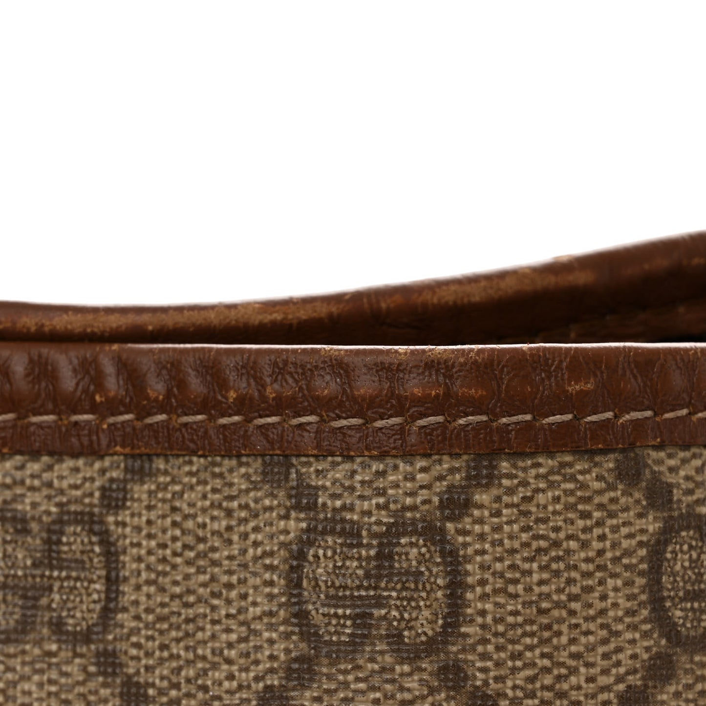 GG Plus Monogram Medium Signature Web Loop Tote Brown
