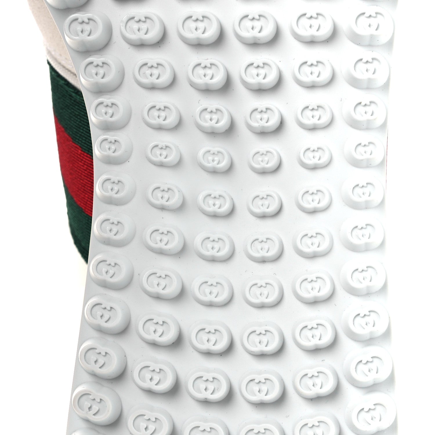 Gucci GG Suede Monogram Web Re-Motion Sneakers 37.5 White 8 of 11
