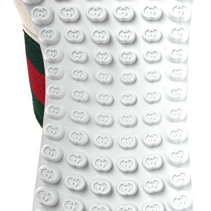 Gucci GG Suede Monogram Web Re-Motion Sneakers 37.5 White 8 of 11