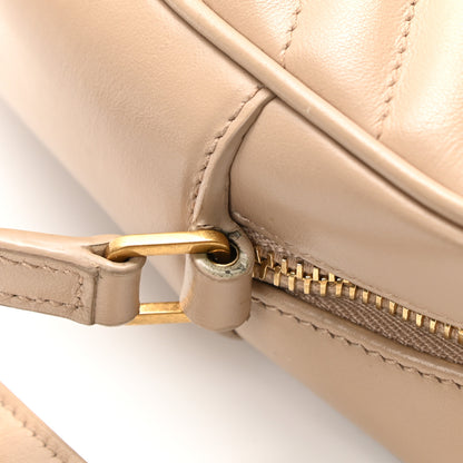 Saint Laurent Calfskin Matelasse Monogram Lou Camera Bag Dark Beige 12 of 12
