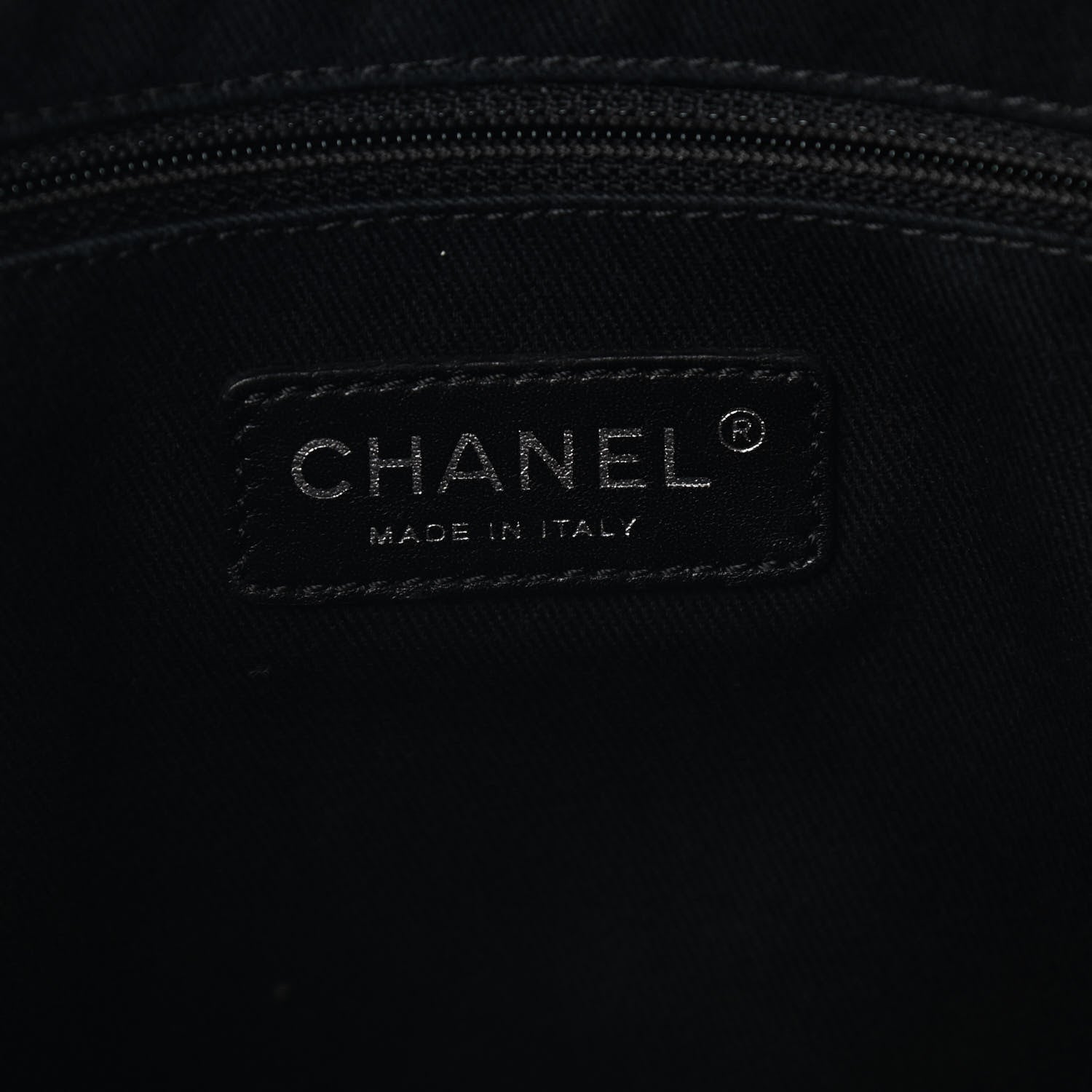 Chanel Canvas Small Deauville Tote Grey 6 of 10