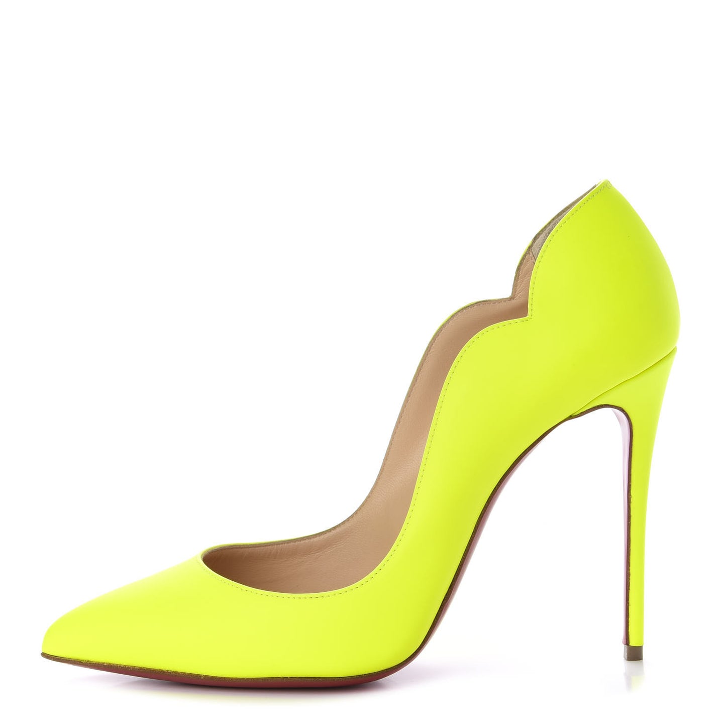 Calfskin Hot Chick 100 Pumps 38.5 Fluo