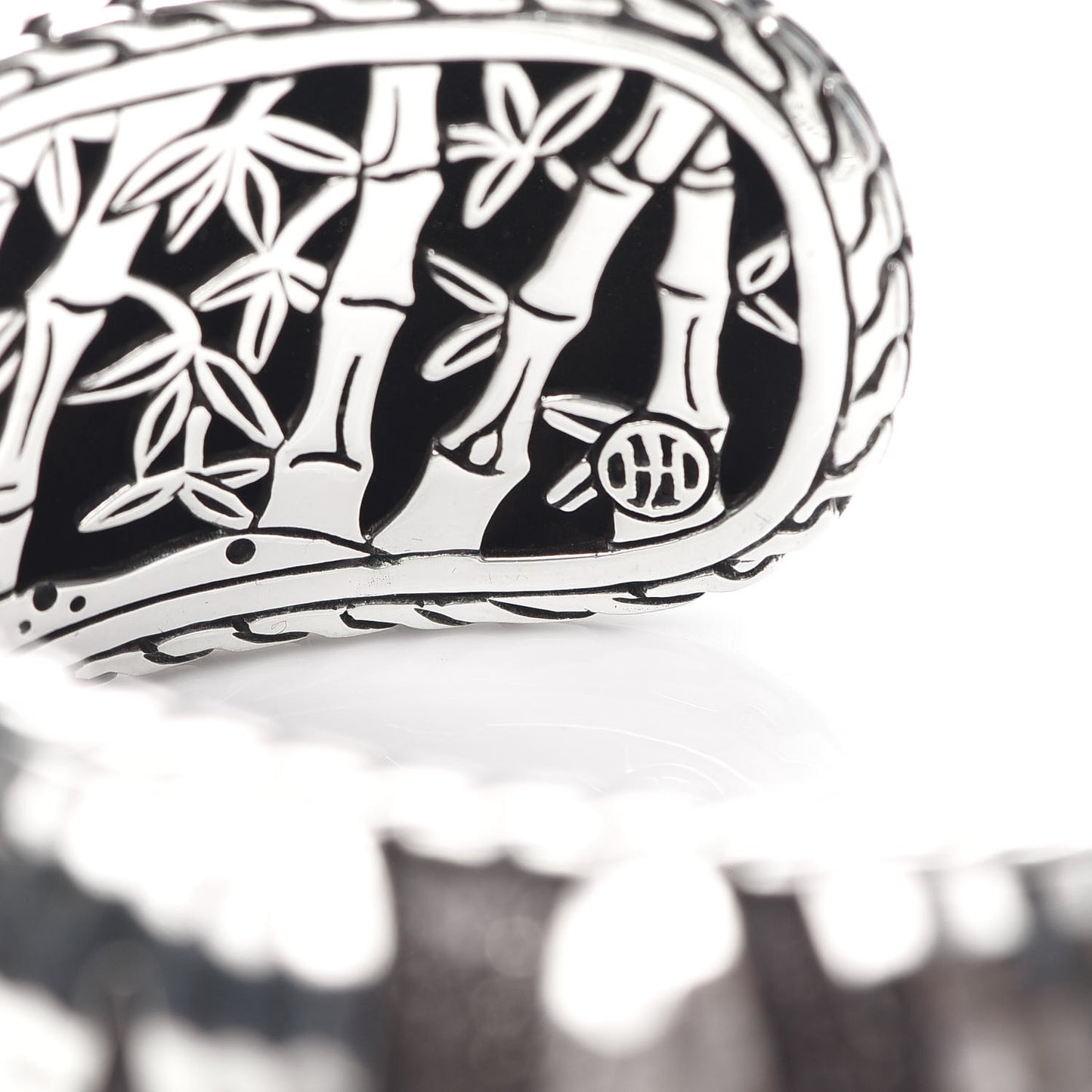 Sterling Silver Palu Macan Tiger Stripe Cuff Bracelet