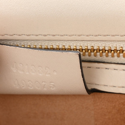 Gucci Calfskin Small Sylvie Shoulder Bag Off White 7 of 10
