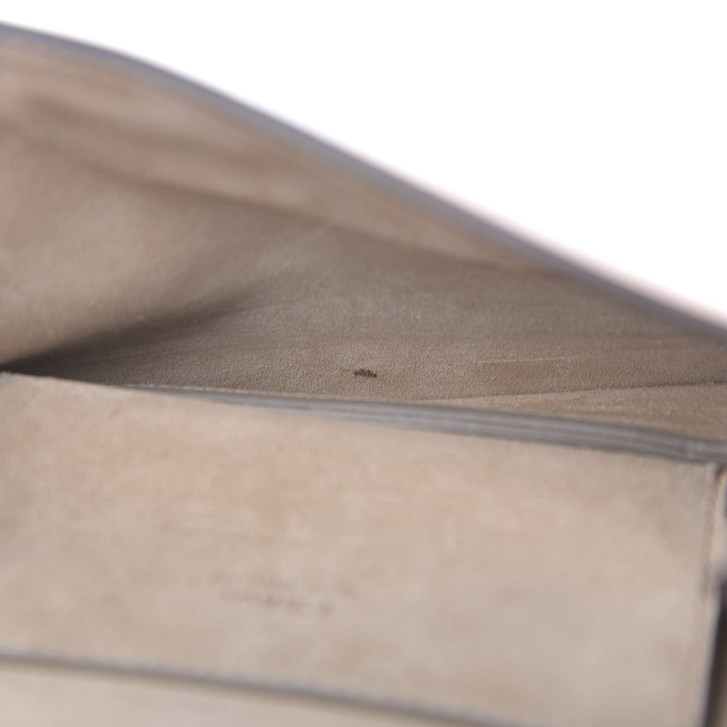 Calfskin Suede Mini Chain Faye Shoulder Bag Milky Orange