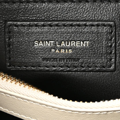 Saint Laurent Calfskin Y Quilted Monogram Small Loulou Chain Satchel Crema Soft 6 of 13