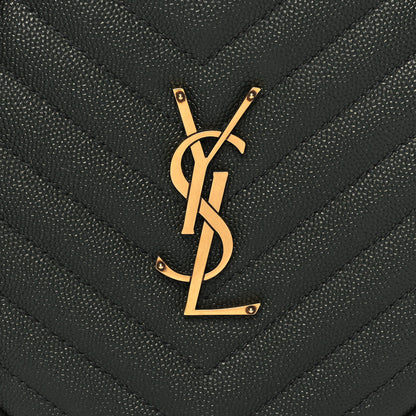Saint Laurent Grain De Poudre Matelasse Chevron Quilted Round Vinyle Camera Bag New Vert Fonce 8 of 10