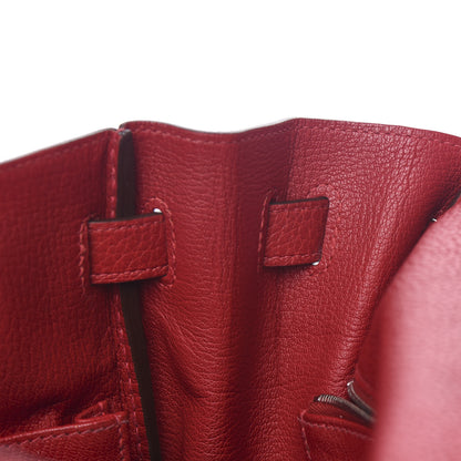 Hermes Taurillon Clemence Retourne Kelly 35 Rouge Casaque 23 of 34