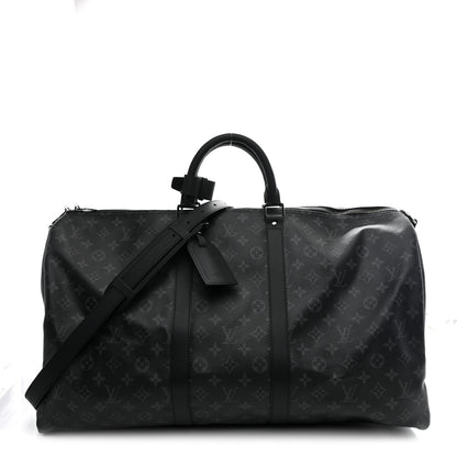 Louis Vuitton Monogram Eclipse Keepall Bandouliere 55 1 of 9
