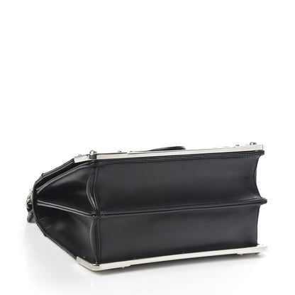 Prada Soft Calfskin Impunture Diagramme Cahier Bag Black 3 of 8
