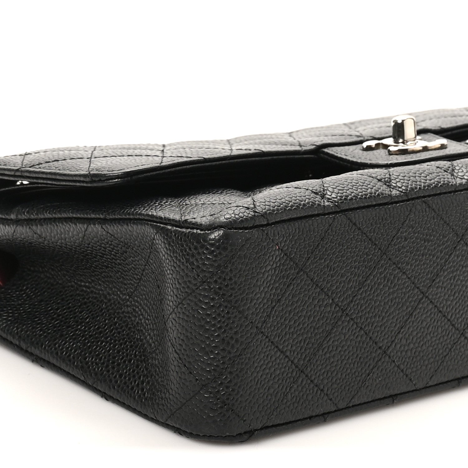 Chanel Caviar Quilted Medium Double Flap Black 9 of 10