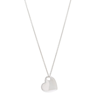 Tiffany Sterling Silver Puffed Heart Pendant Necklace 1 of 4