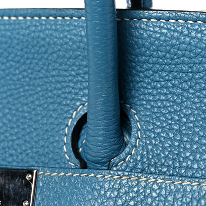 Hermes Togo Birkin 35 Blue Jean 35 of 37