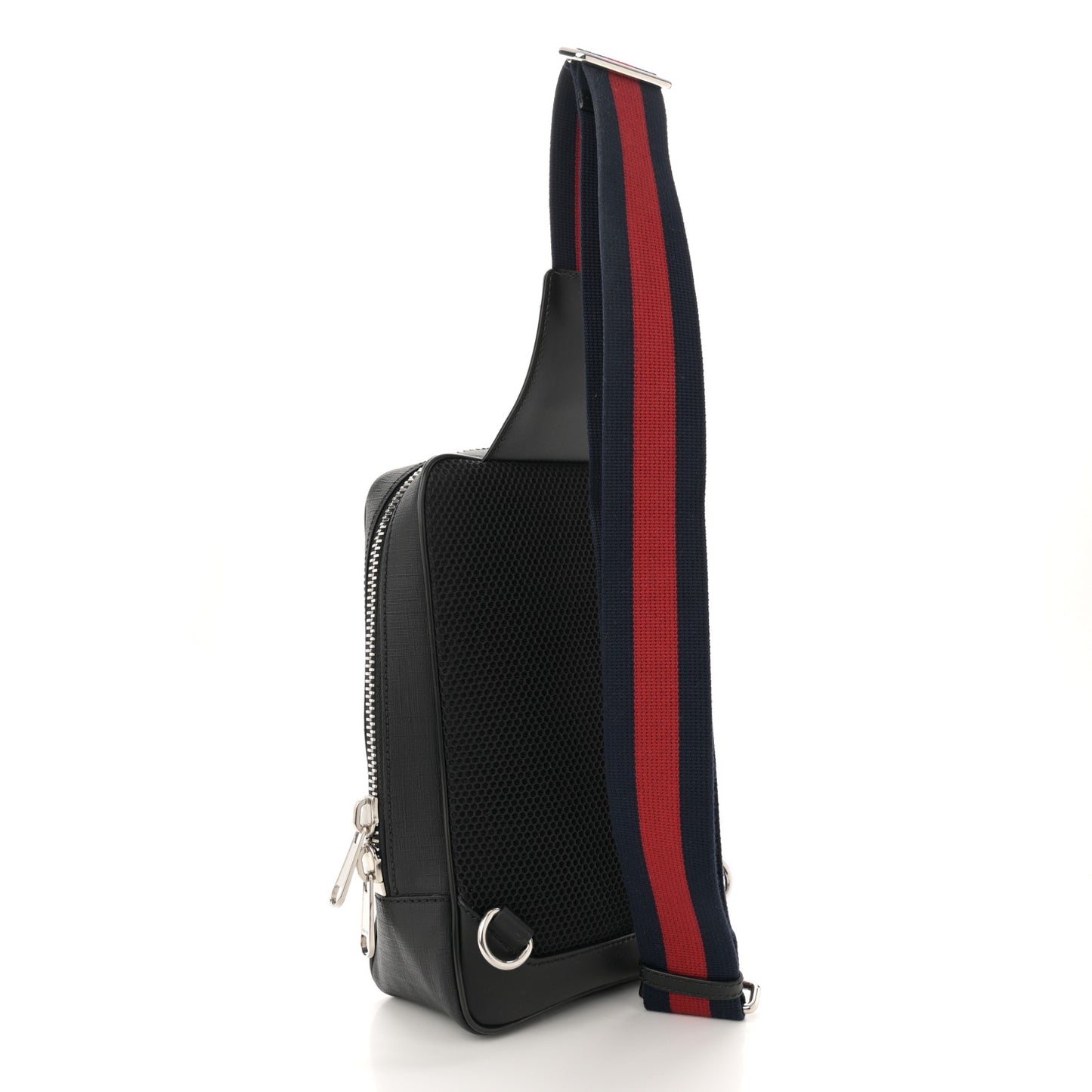 GG Supreme Monogram Web Belt Bag Black Grey