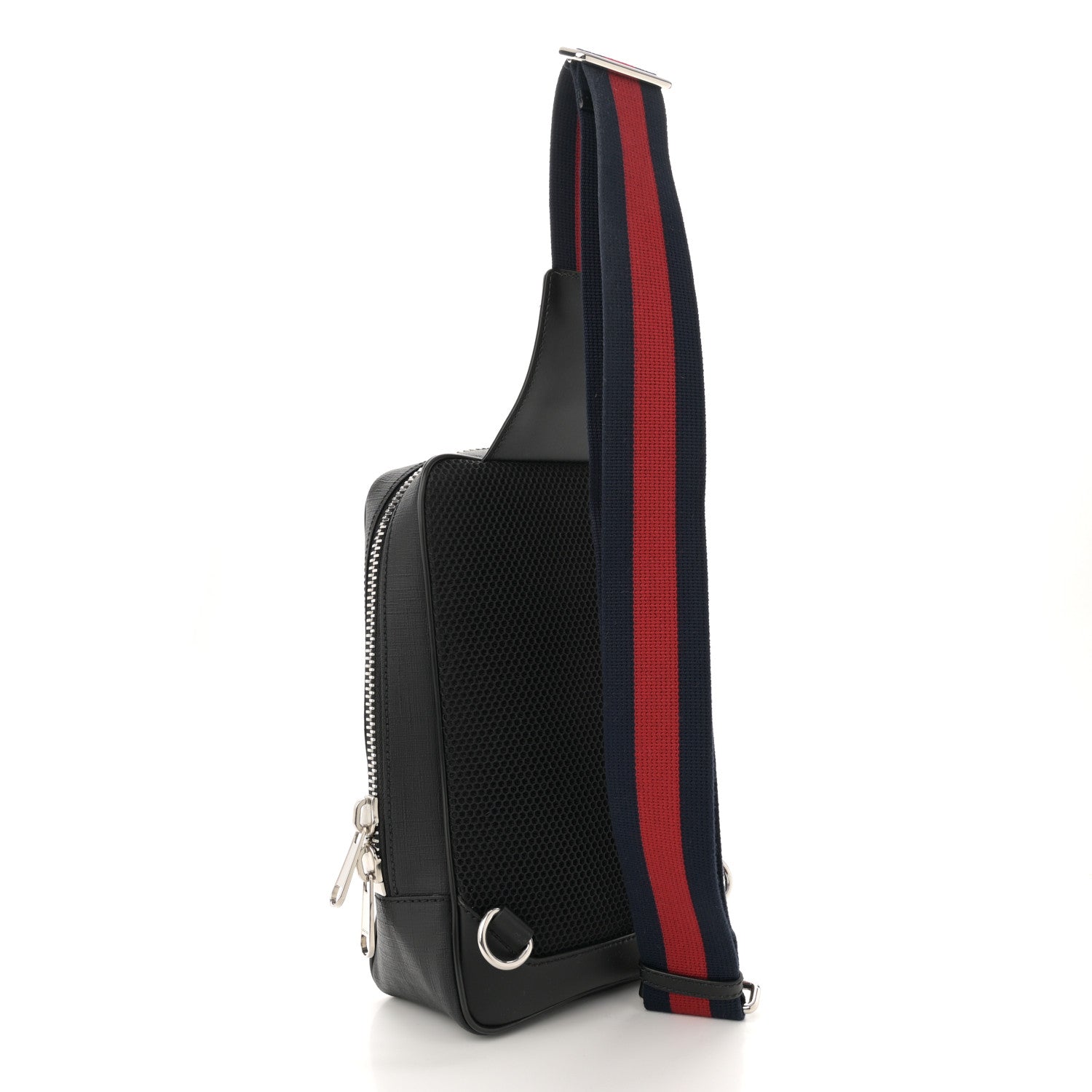 Gucci GG Supreme Monogram Web Belt Bag Black Grey 3 of 13