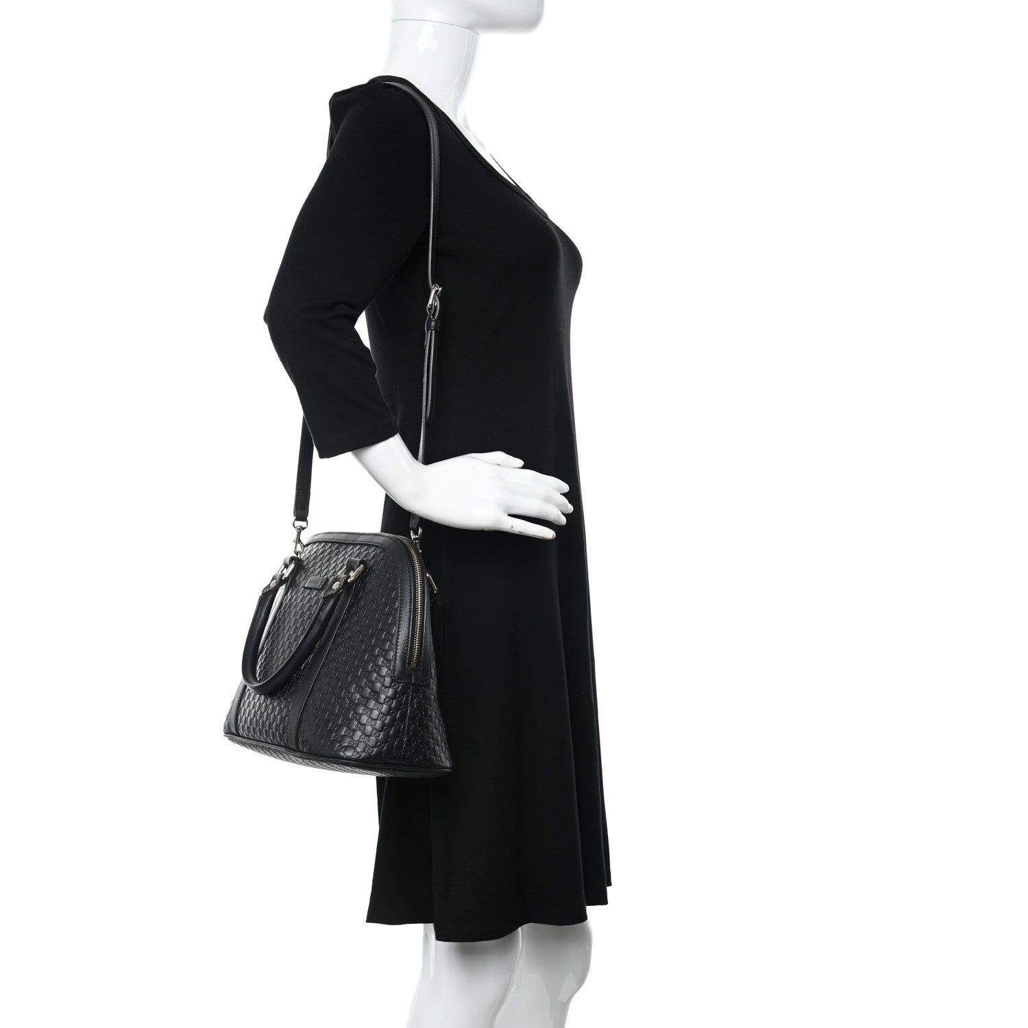 Gucci Microguccissima Medium Dome Bag Black 2 of 11
