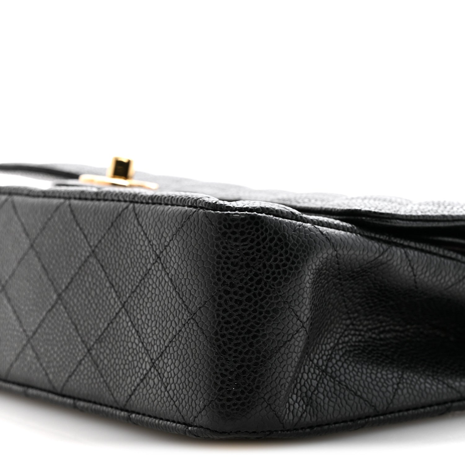 Chanel Caviar Quilted Medium Double Flap Black 11 of 12