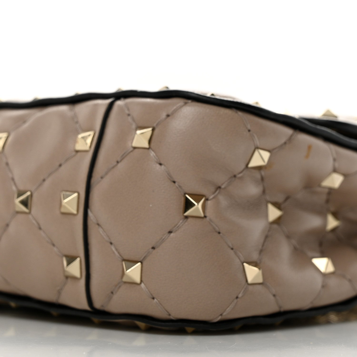 Valentino Garavani Lambskin Small Rockstud Spike Shoulder Bag Poudre 10 of 10