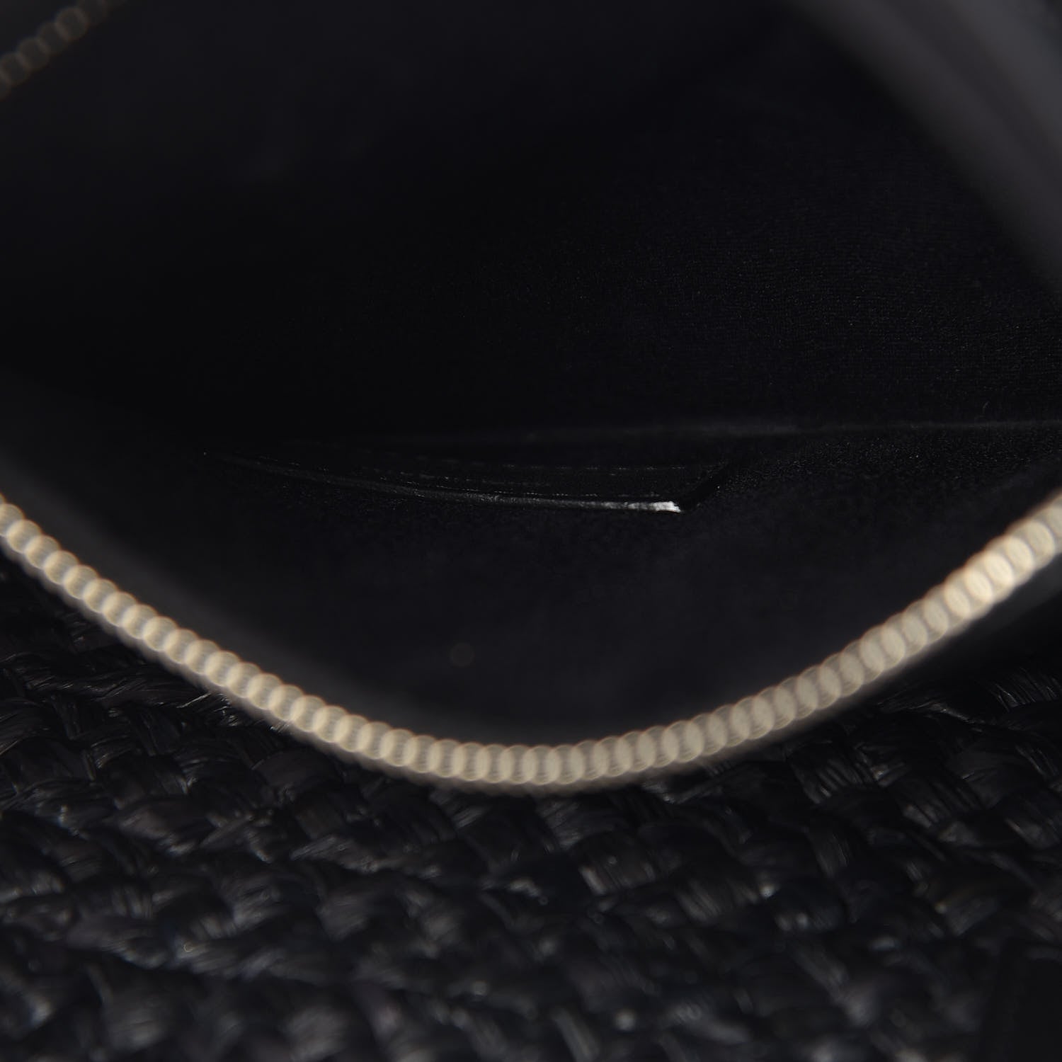 Saint Laurent Raffia Medium Panier Bag Black 7 of 14