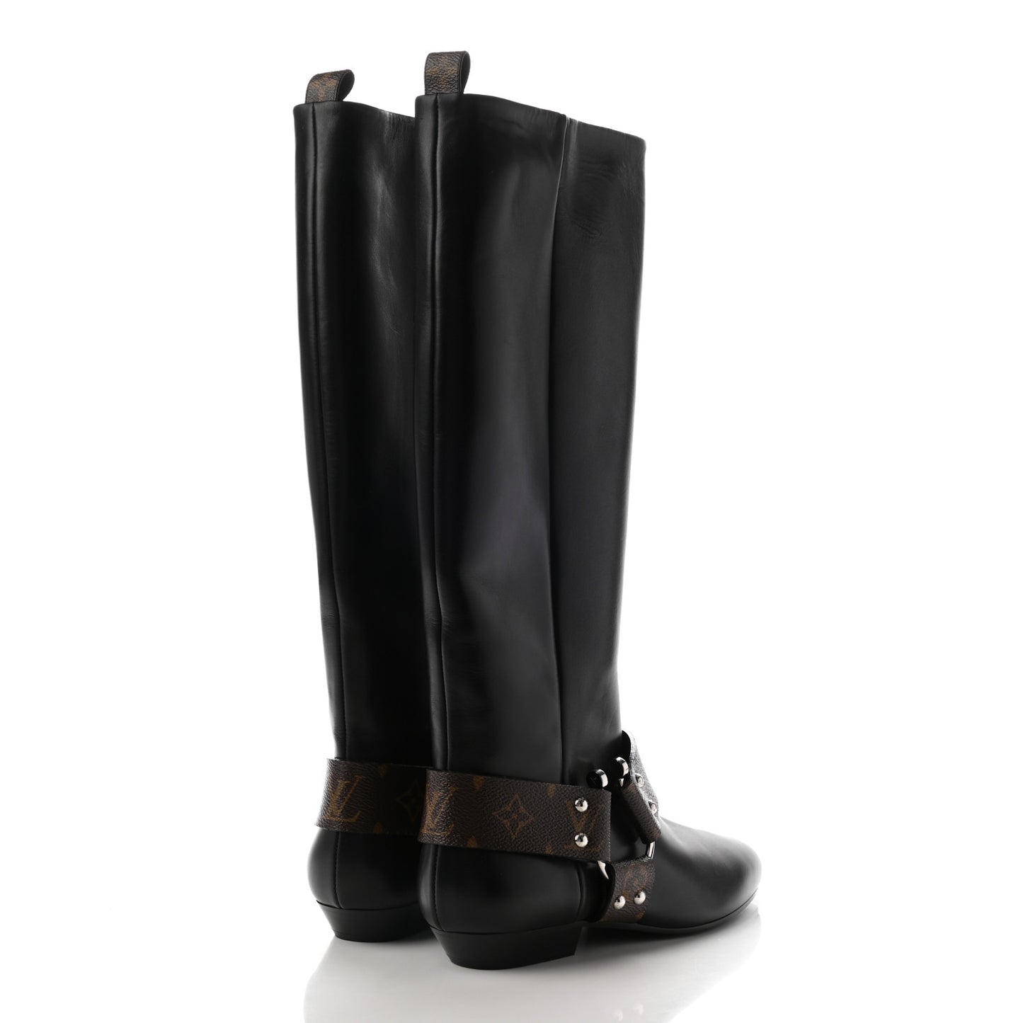 Calfskin Monogram Rhapsody High Boots 39 Black