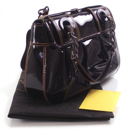Fendi Patent B Bag Black 3 of 11