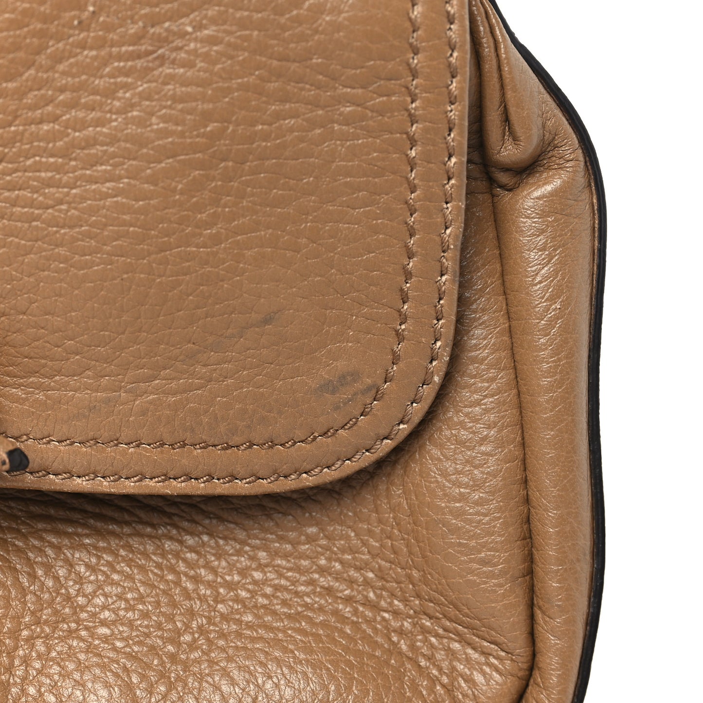Calfskin Bamboo Croisette Evening Bag Beige