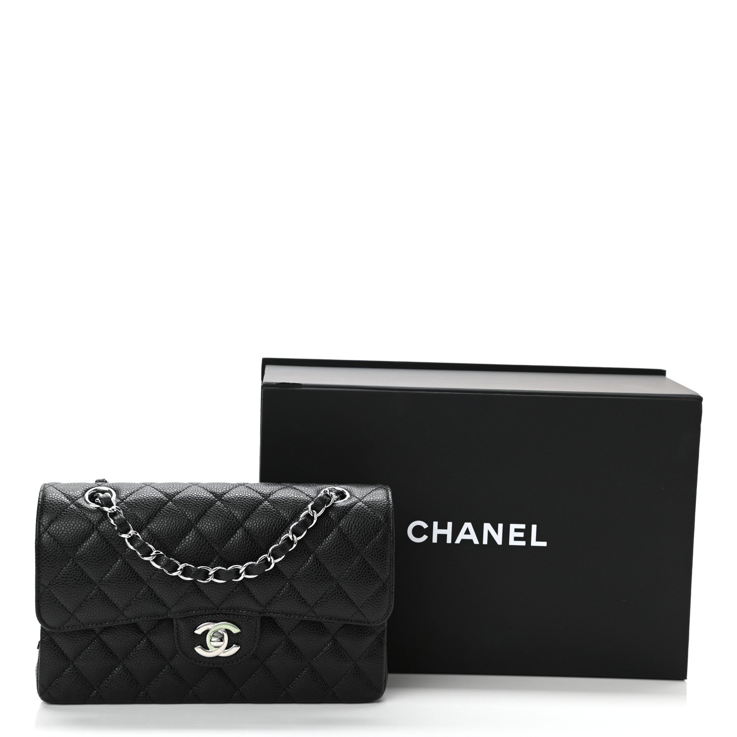 Chanel Caviar Quilted Small Double Flap Black 10 of 10