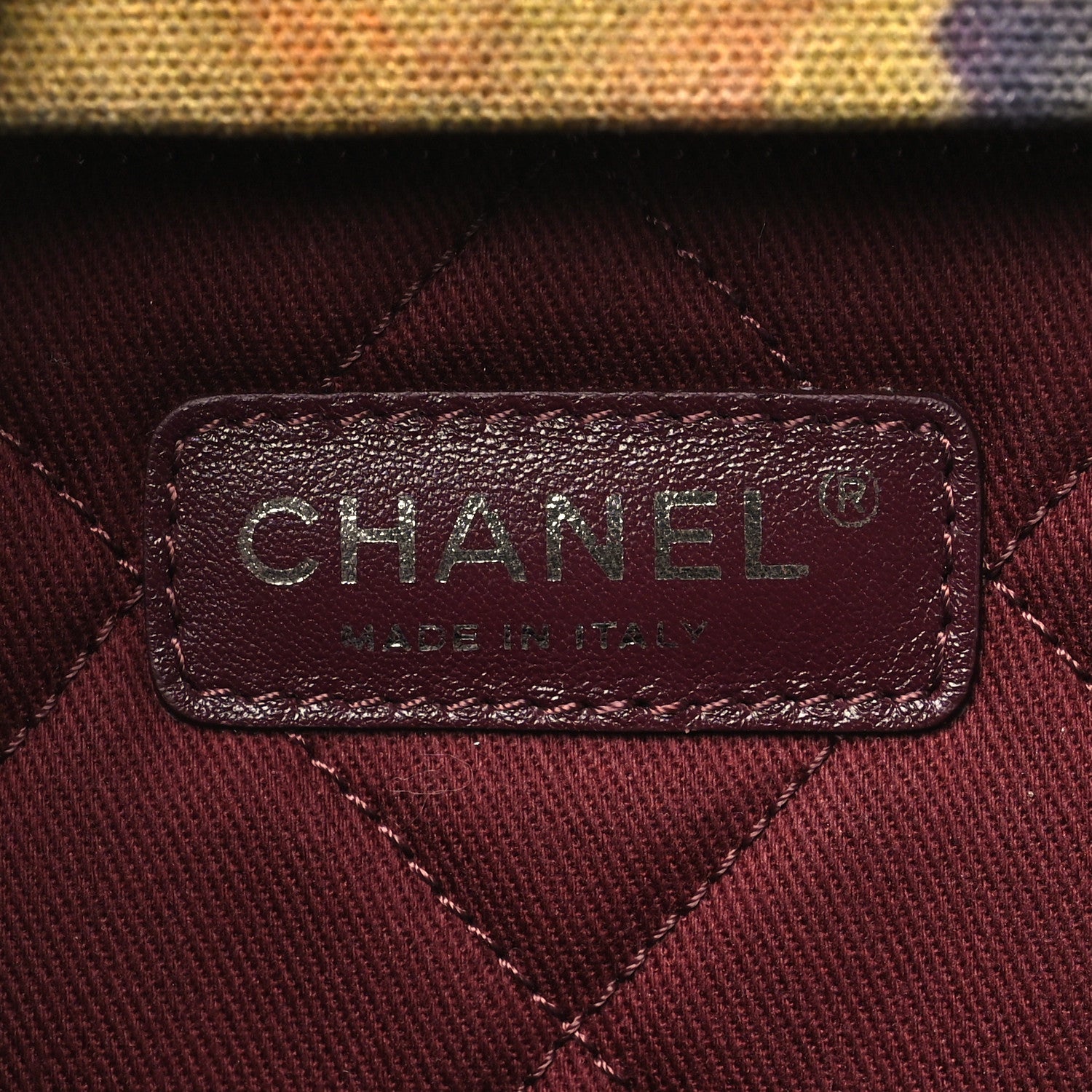 Chanel Washed Toile Graffiti On The Pavements Briefcase Khaki Multicolor 5 of 10