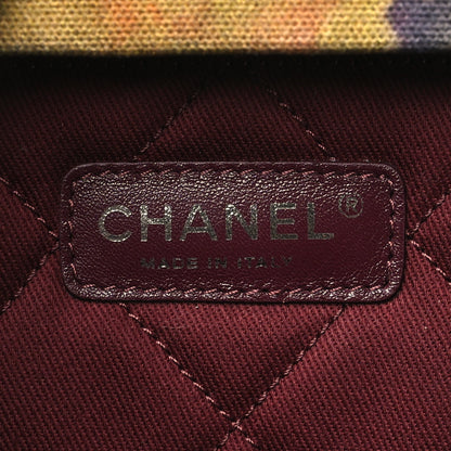 Chanel Washed Toile Graffiti On The Pavements Briefcase Khaki Multicolor 5 of 10