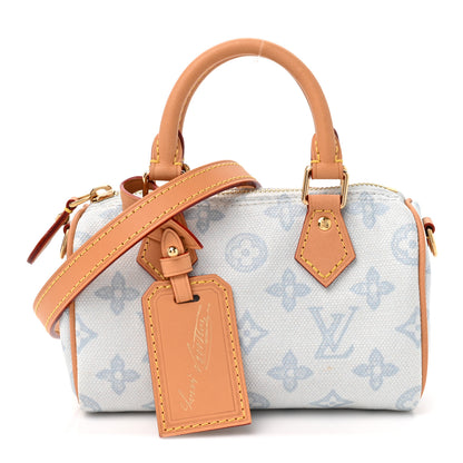 Louis Vuitton Monogram Origine Nano Speedy Bleu Courrier 1 of 9