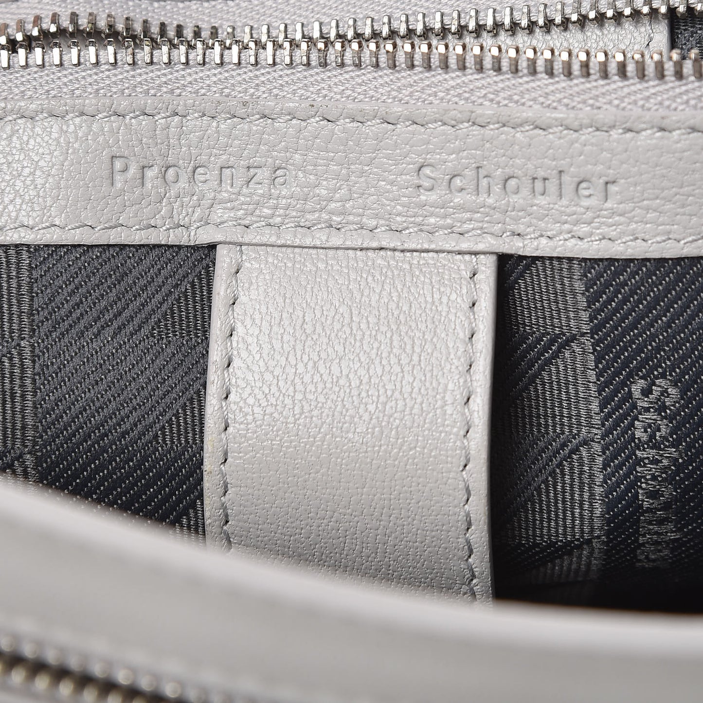 Lambskin Medium PS1 Satchel Pale Steel