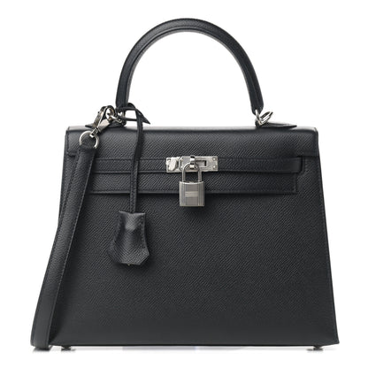 Hermes Epsom Kelly Sellier 25 Black 1 of 10