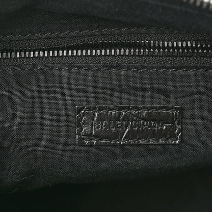 Balenciaga Extra Supple Calfskin Crocodile Embossed Neo Classic Hardware Hobo XS Black 6 of 9