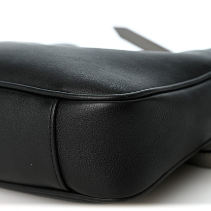 Gucci Softy Wonka Textured Dollar Calfskin Small Diana Shoulder Bag Black 10 of 12