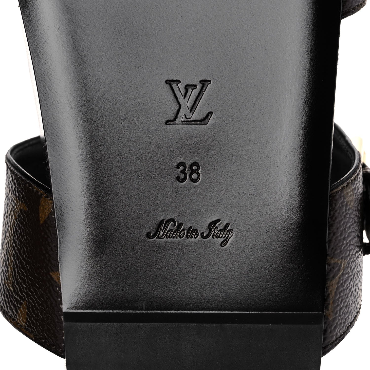 Louis Vuitton Monogram Bom Dia Mule Sandals 38 Black 6 of 8