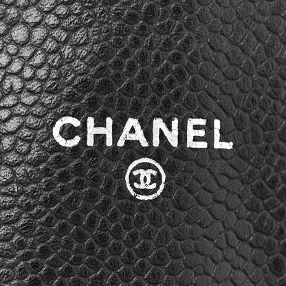 Chanel Caviar Half Moon Wallet On Chain WOC Black 6 of 12