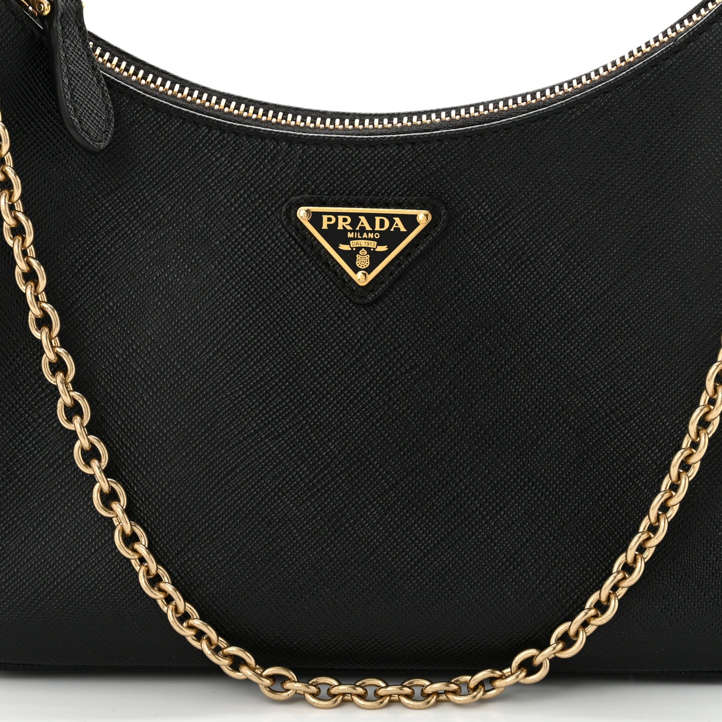 Saffiano Lux Re-Edition 2005 Shoulder Bag Black