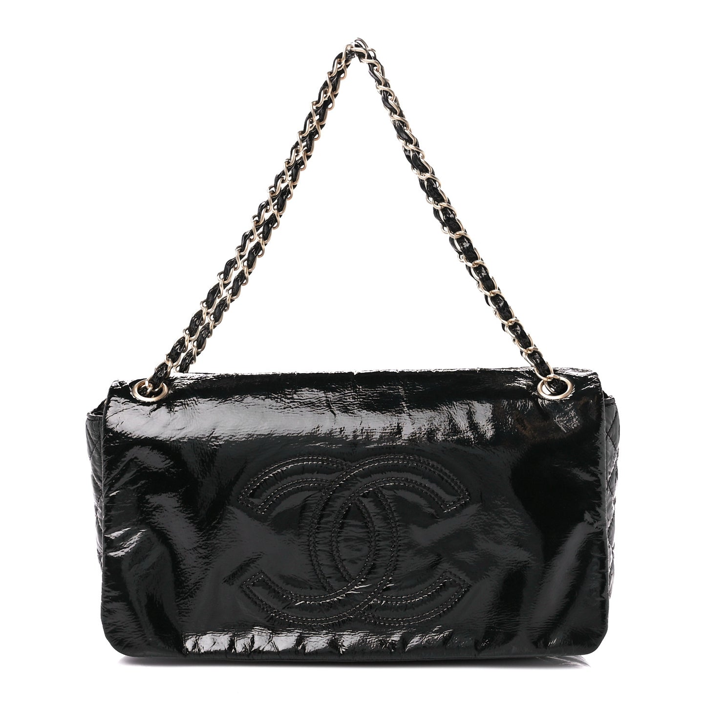 Vinyl XL Rock and Chain Flap Black