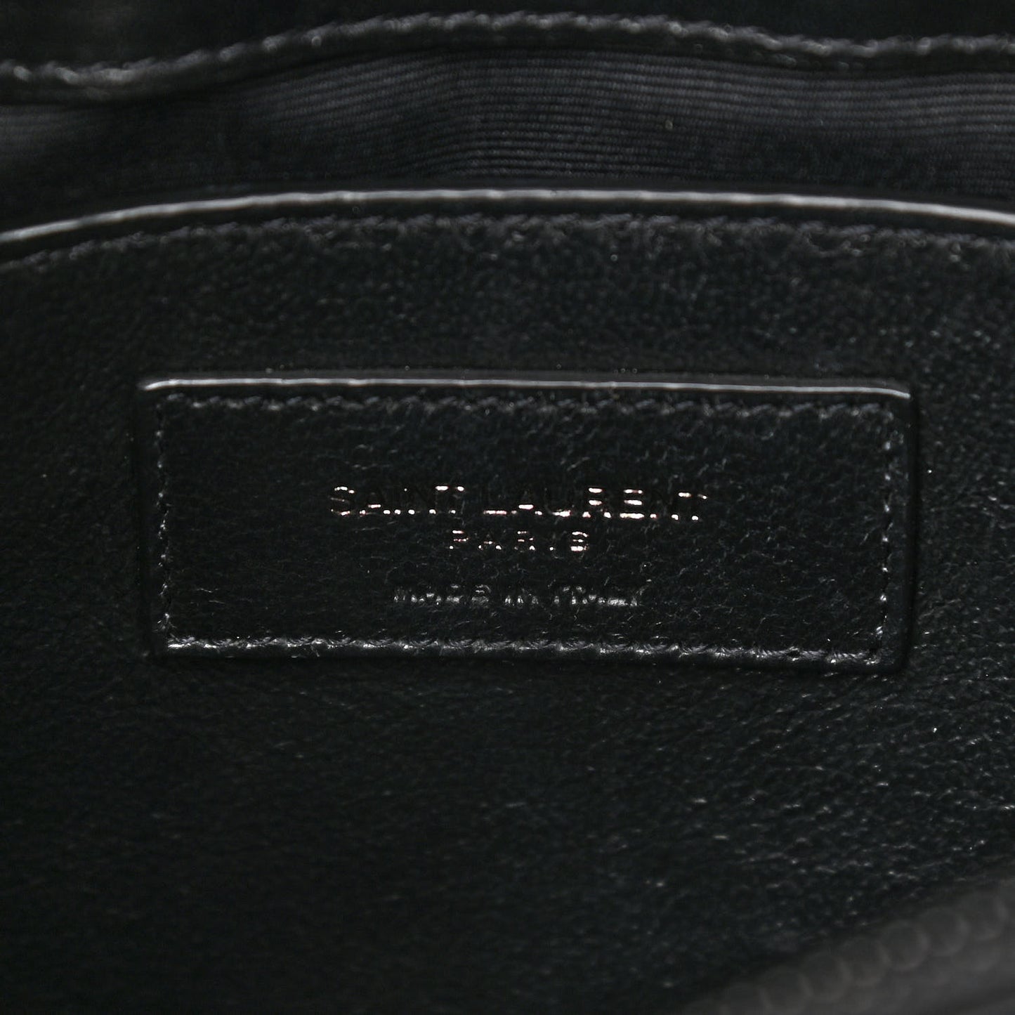 Calfskin Y Quilted Monogram Small Loulou Chain Satchel Black