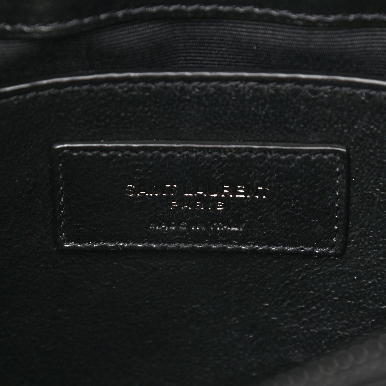 Saint Laurent Calfskin Y Quilted Monogram Small Loulou Chain Satchel Black 6 of 11