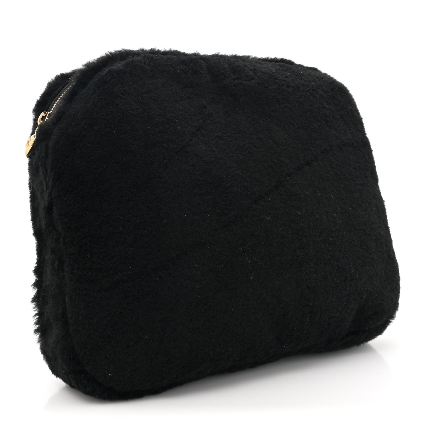 Shearling CC Flat Mules 39 Black